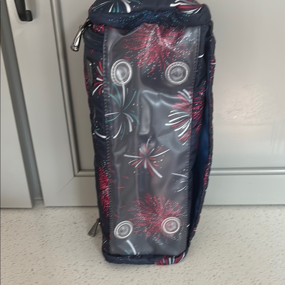 Lug Trolley Blue Fireworks Cosmetic Case Makeup Travel Bag NWOT - Picture 6 of 6